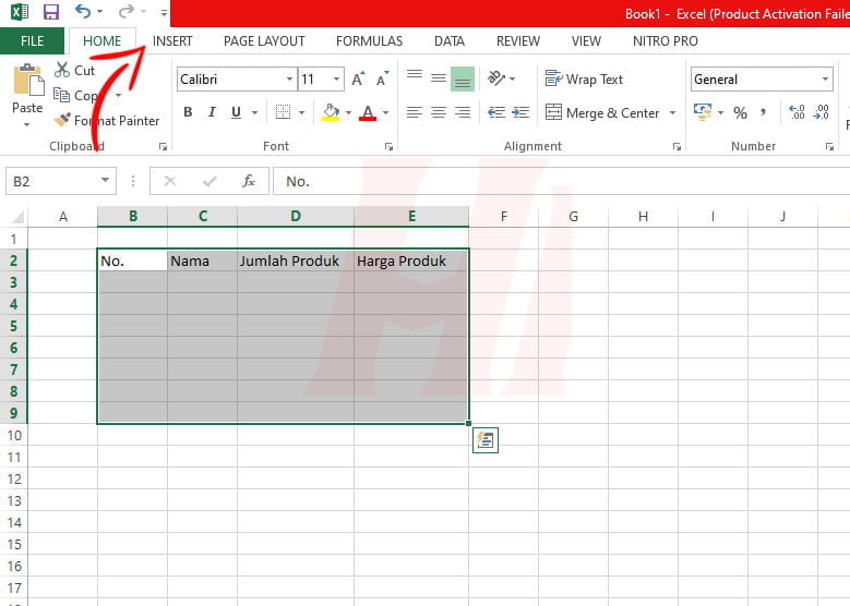 Membuat Tabel di Microsoft Excel