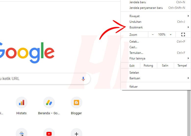 Langkah Menghapus Bookmark di Google Chrome