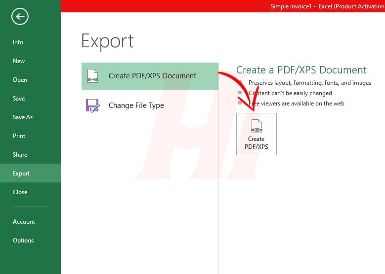Simpan Dokumen Excel Menjadi PDF