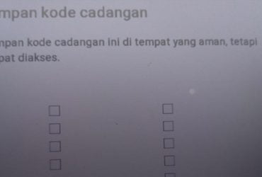 Cara Mendapatkan Kode Cadangan Akun Google