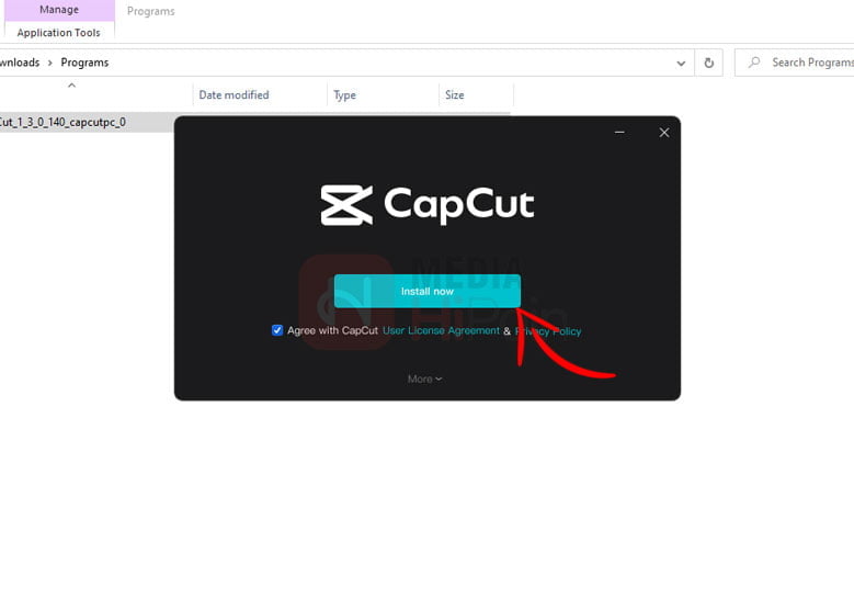 Install CapCut di PC dan Laptop Windows
