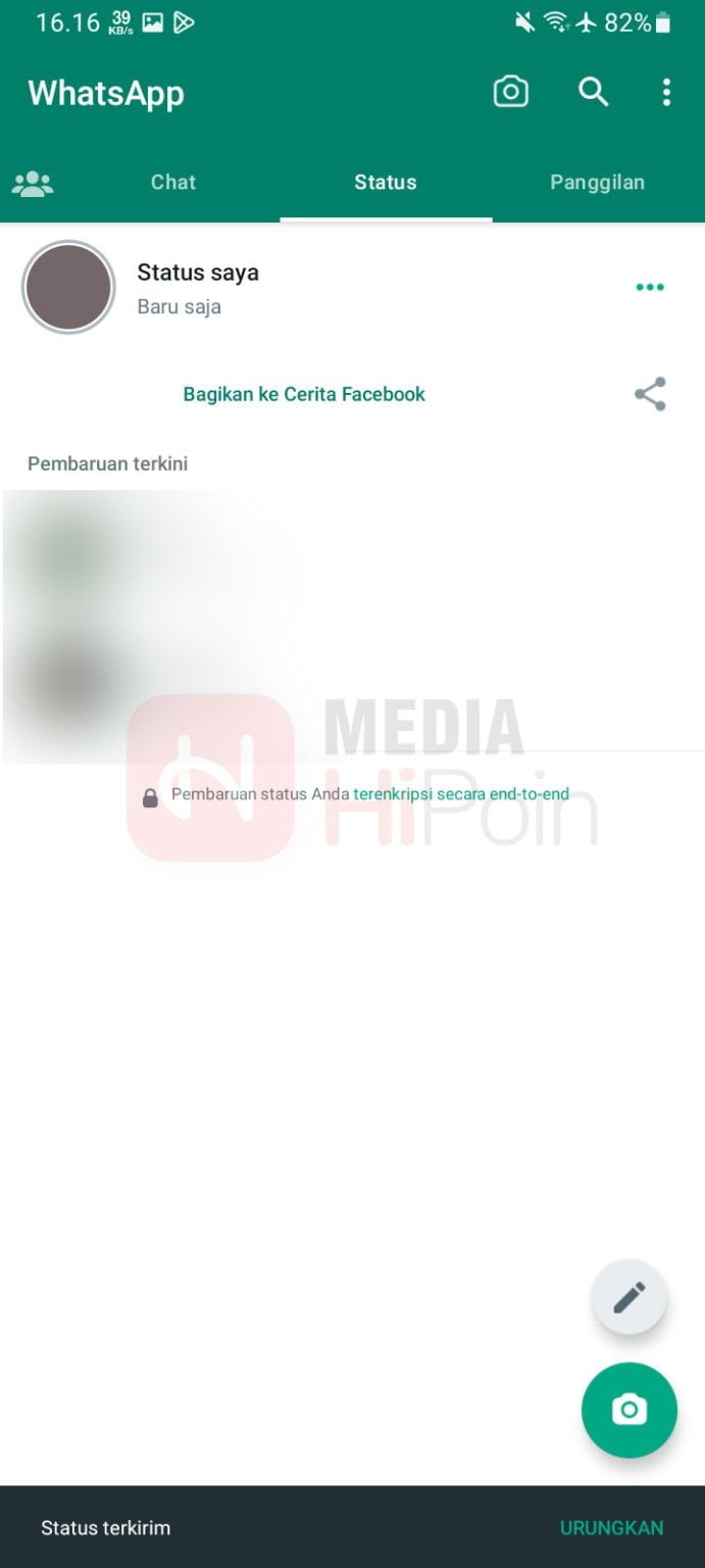 Cara Membuat Status Kosong di WhatsApp Dengan Mudah