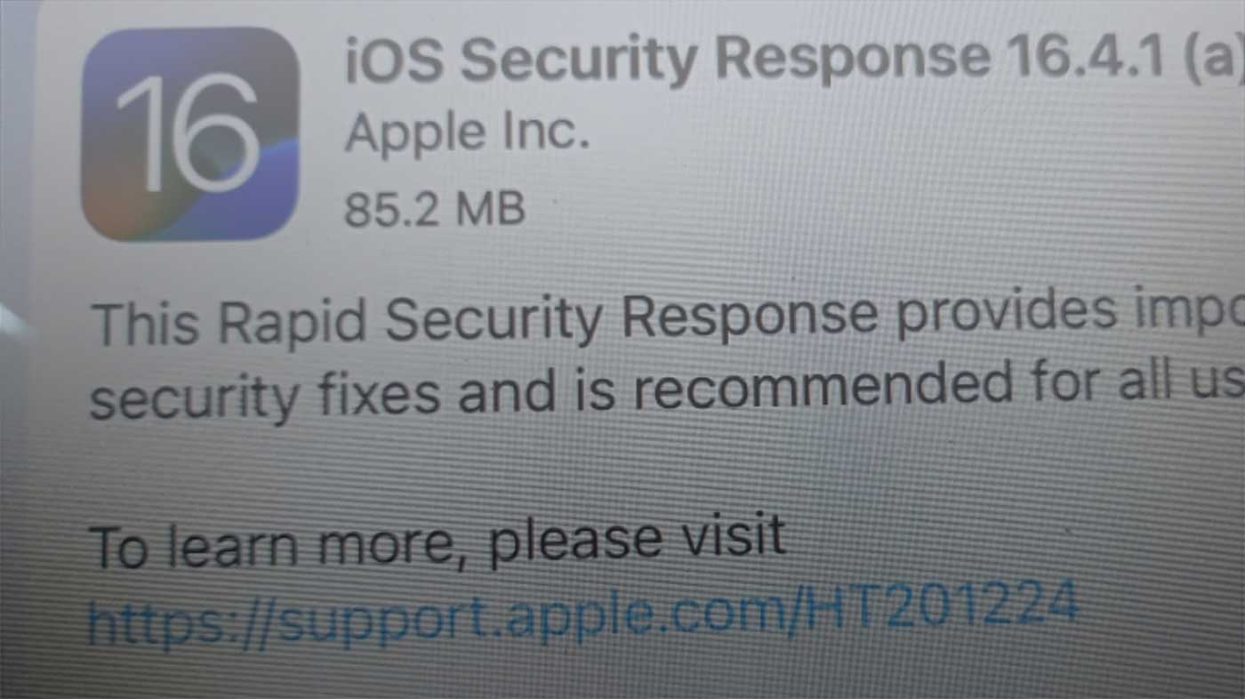 Arti dan Manfaat Memperbarui Respons Keamanan iOS Supaya iPhone dan iPad Lebih Aman Lagi