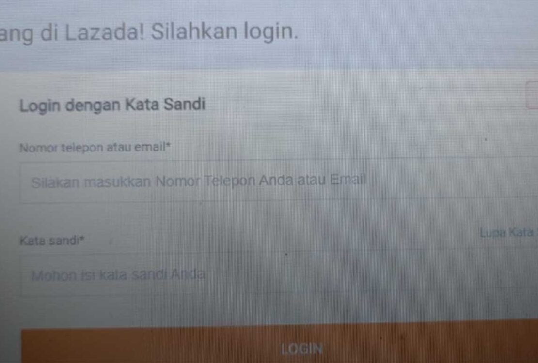 4 Cara Login Akun Lazada Tanpa Verifikasi Nomor HP atau Email