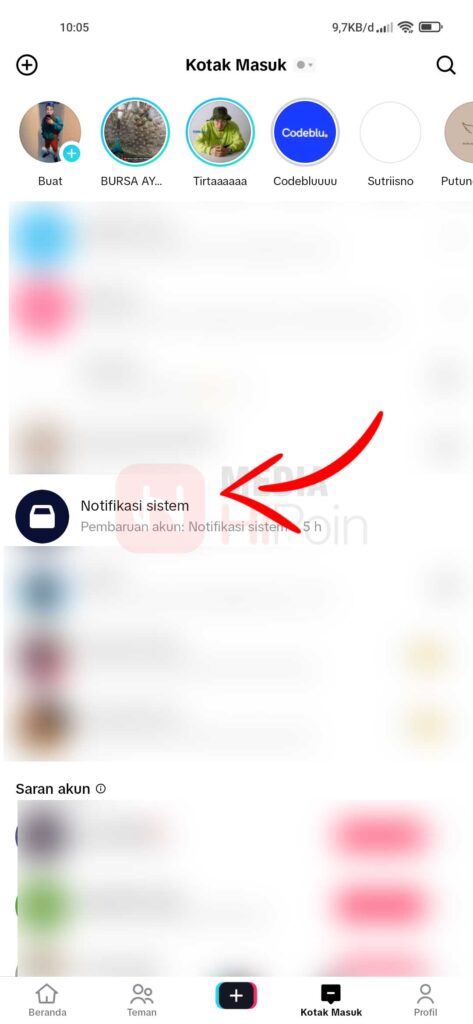 Kotak Masuk TikTok