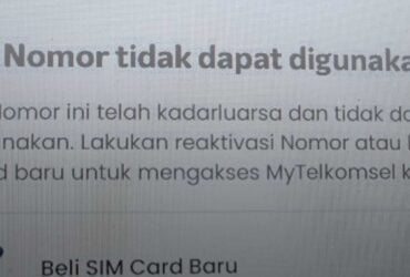 Cara Mengatasi Nomor Tidak Dapat Digunakan Karena Sudah Kadaluarsa