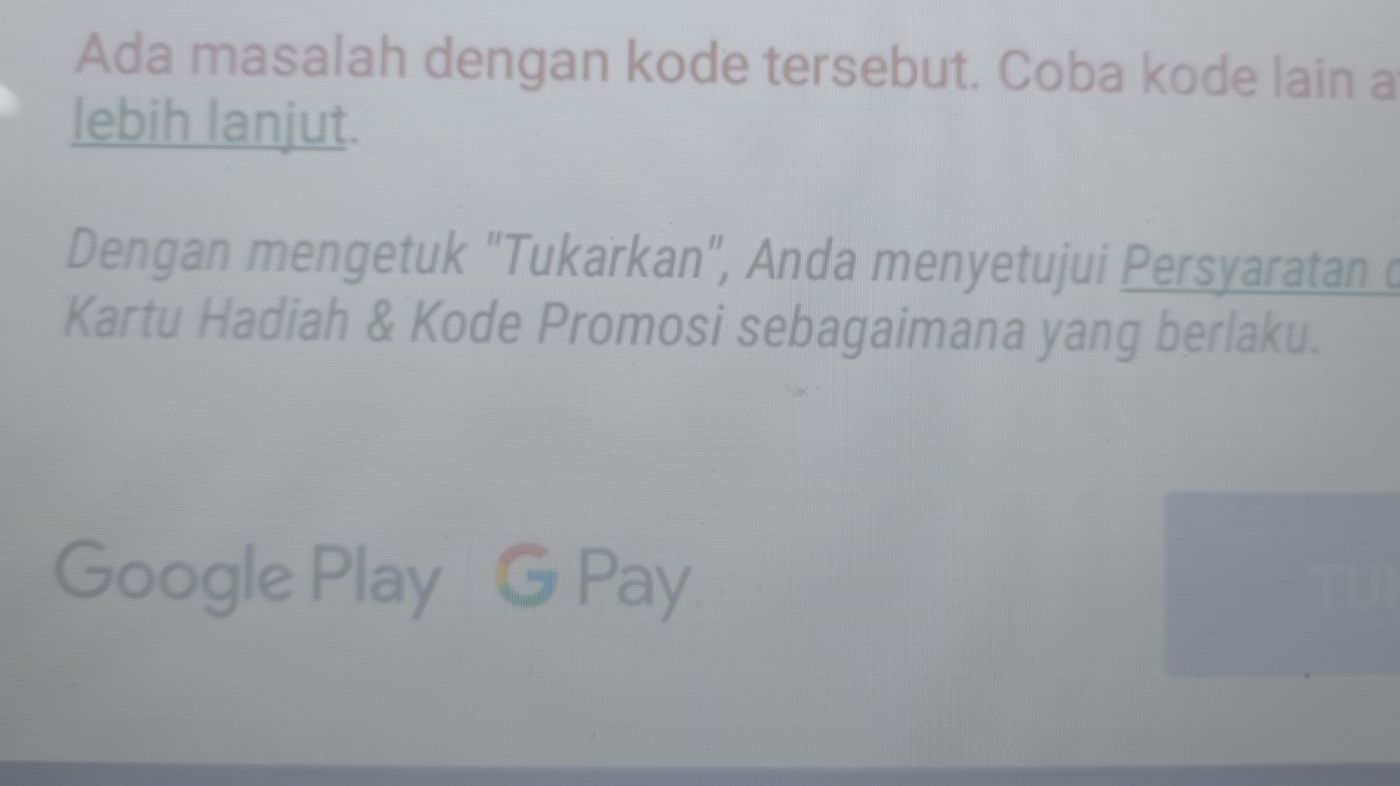 Cara Mengatasi Kode Google Play Tidak Dapat Ditukar